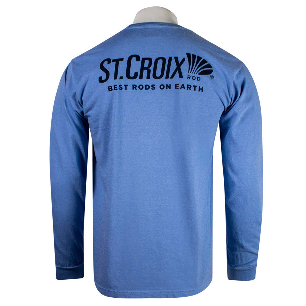 St. Croix Washed Denim Comfort Colors Long Sleeve